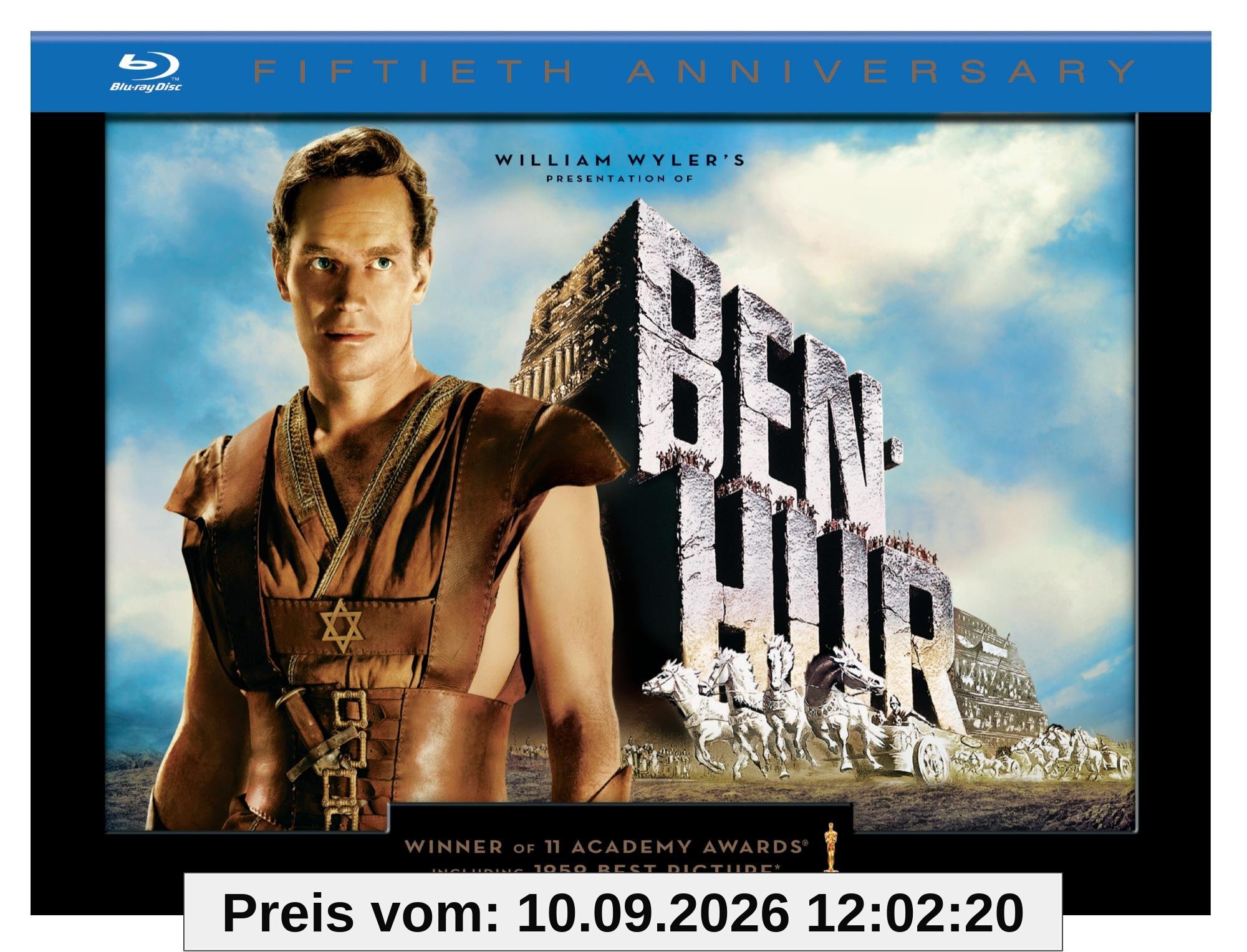 Ben-Hur - 50th Anniversary Limited Ultimate Collectors Edition [Blu-ray] [Import mit deutscher Sprache]