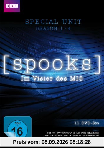 Spooks - Im Visier des MI5 - Special Unit - Staffel 1 - 4 + Bonusmaterial [11 DVDs]