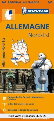 ALLEMAGNE N - E / N - O DUITSLAND 11542 CARTE ' REGIONAL ' MICHELIN KAART