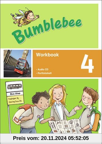 Bumblebee 3 + 4: Bumblebee - Ausgabe 2013 für das 3. / 4. Schuljahr: Workbook 4 plus Portfolio- / Sprachheft und Pupil's