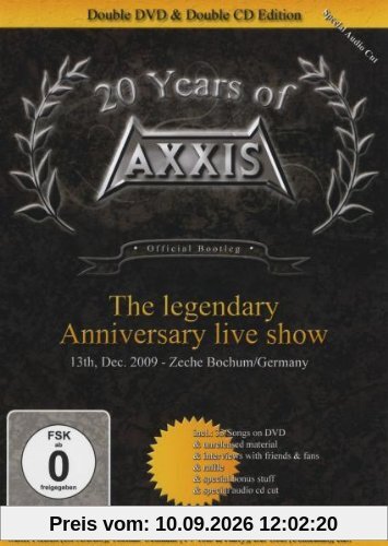 20 Years Of Axxis: The Legendary Anniversary Live Show. 2 CDs + 2 DVDs