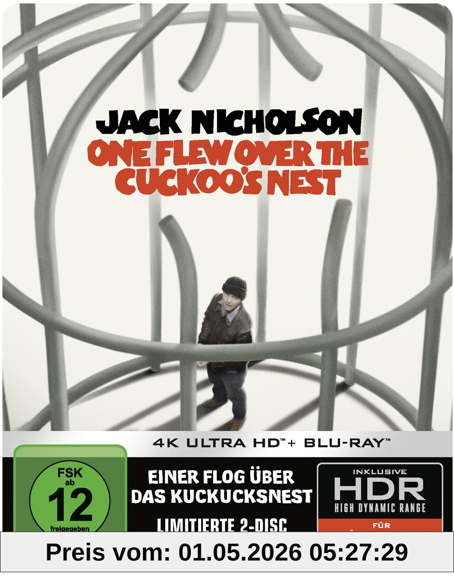 Einer flog über das Kuckucksnest (Limitiertes Steelbook, 4K-UHD+Blu-ray)
