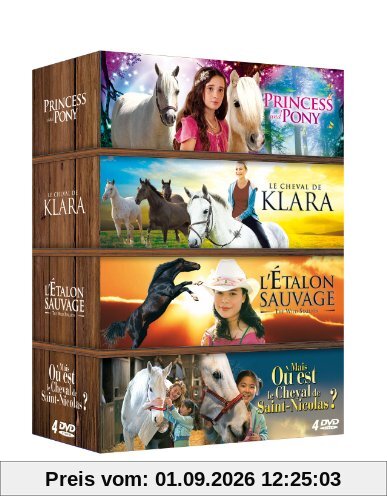 Coffret cheval : princess and pony ; le cheval de klara ; l'etalon sauvage ; mais ou est le cheval de saint nicolas? [FR Import]