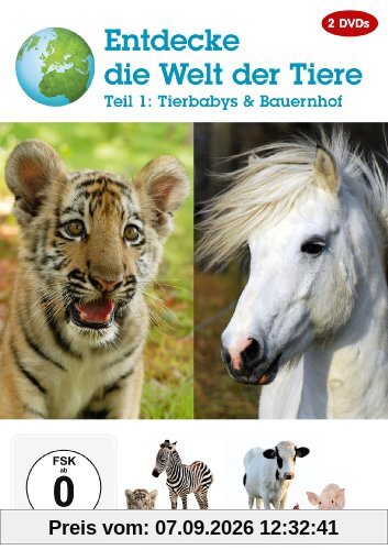 Entdecke die Welt der Tiere - Teil 1 - Tierbabys & Bauernhof [2 DVDs]
