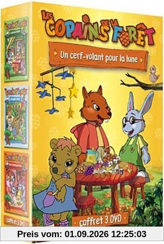 Coffret les copains de la foret : le grosse betise ; un cerf-volant pour la lune ; les jumeaux rebelles [FR Import]
