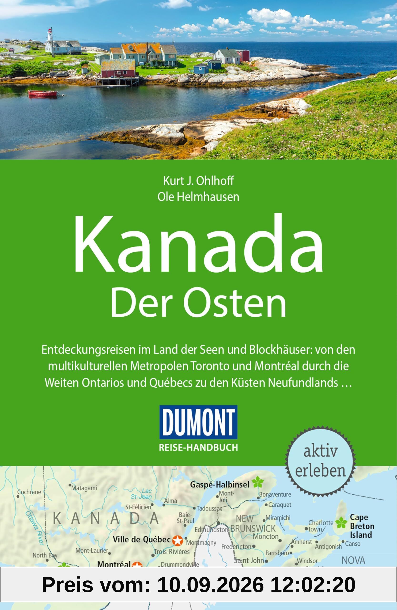 DUMONT Reise-Handbuch Reiseführer Kanada, Der Osten: mit Extra-Reisekarte