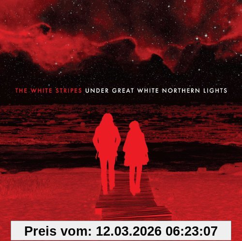 the White Stripes Under Great White Northern Lights