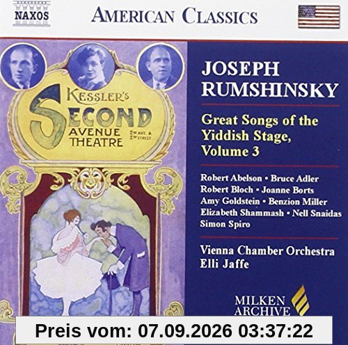 Great Songs Yiddish Stage V. 3