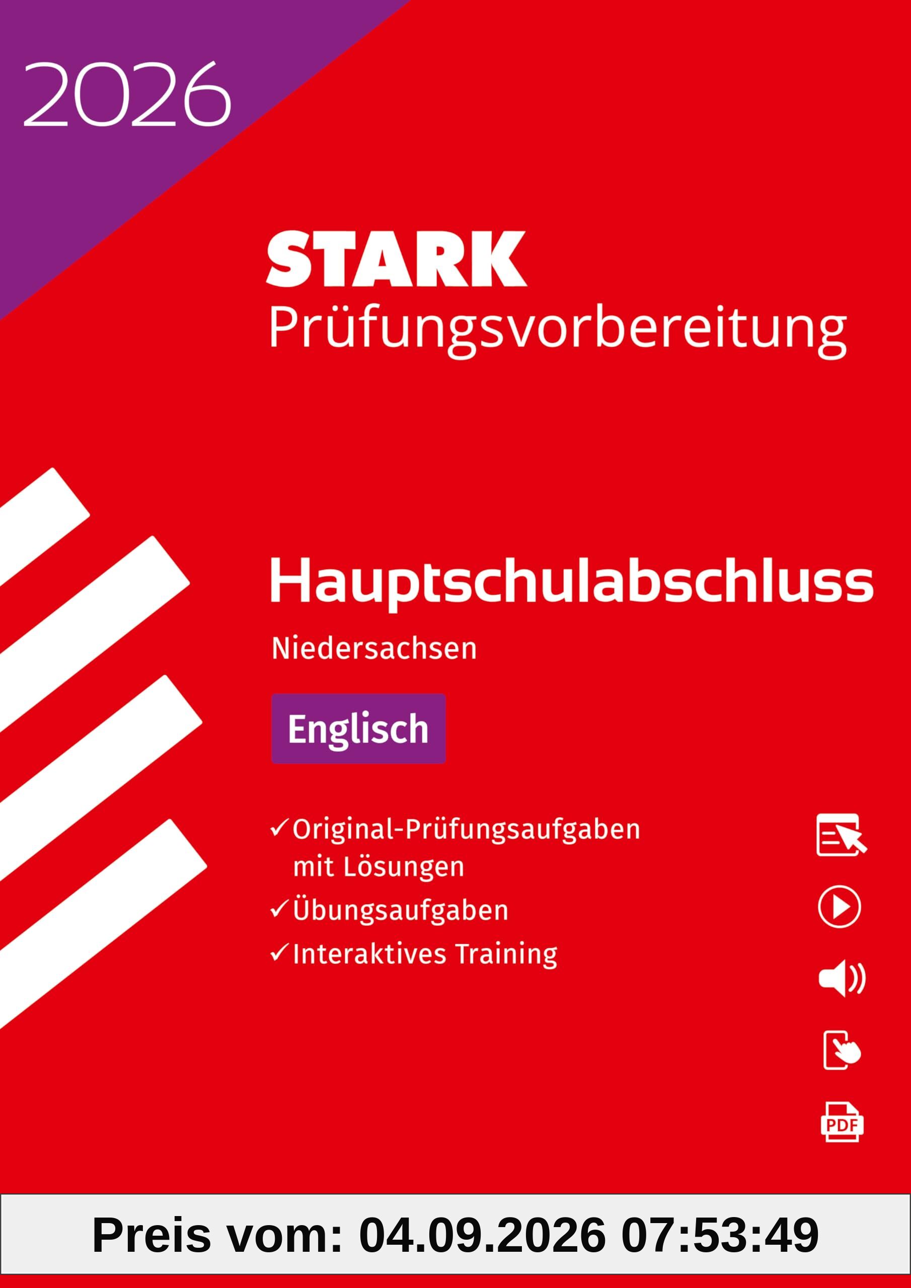 STARK Englisch - Hauptschulabschluss 2026 Niedersachsen - Prüfungsvorbereitung inkl. Lösungen (Abschlussprüfungen)