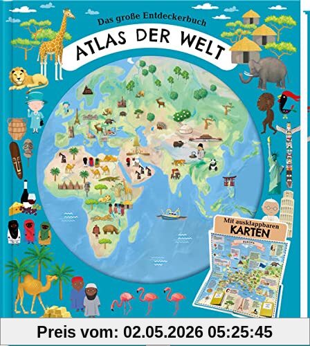 Trötsch Kinderatlas Das große Entdeckerbuch Atlas der Welt: Beschäftigungsbuch Entdeckerbuch Vorlesebuch Lernbuch