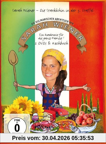 Die kulinarischen Abenteuer der Sarah Wiener 3 (2 DVDs + Kochbuch)