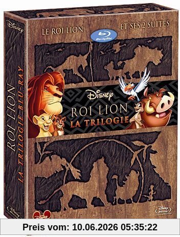 Coffret trilogie le roi lion : le roi lion 1, 2 et 3 [Blu-ray] [FR Import]