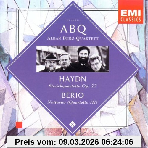 Alban Berg Quartett Haydn, Streichquartette Op. 77, Berio, Notturno