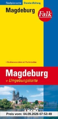 Falk Stadtplan Extra Standardfaltung Magdeburg