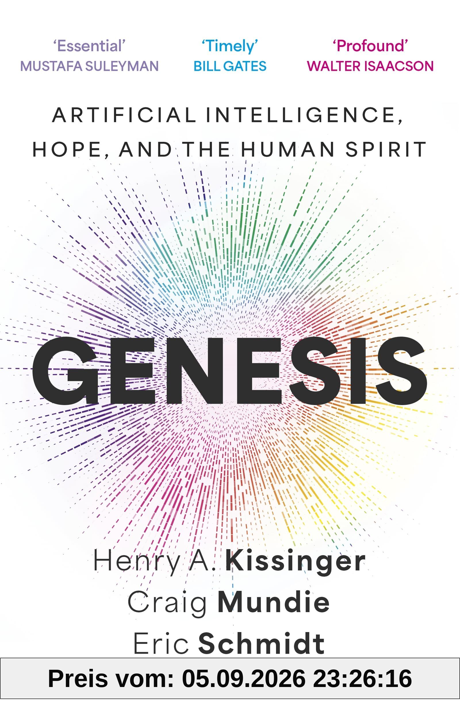 Genesis: Artificial Intelligence, Hope, and the Human Spirit