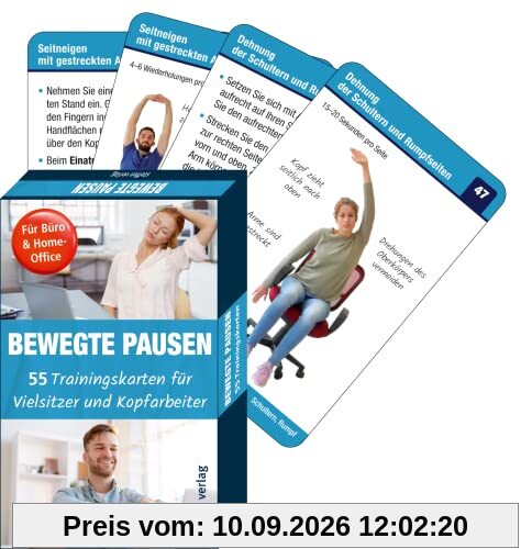 Trainingskarten: Bewegte Pausen für Büro & Home-Office: 55 Trainingskarten für Vielsitzer und Kopfarbeiter (Trainingsreihe von Ronald Thomschke)