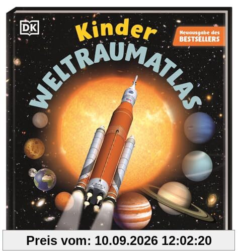 Kinder-Weltraumatlas: Mit spektakulärem Planeten-Pop-up, Ausziehtafeln und Quizfragen. Für Kinder ab 6 Jahren