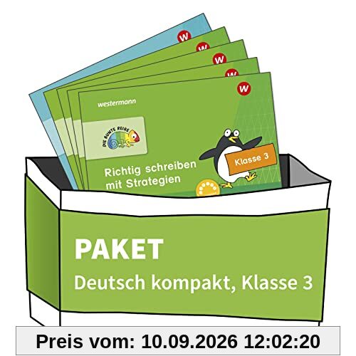 DIE BUNTE REIHE - Deutsch: Paket: Deutsch kompakt Klasse 3 (5 Hefte): Paket kompakt 3 (5 Hefte)