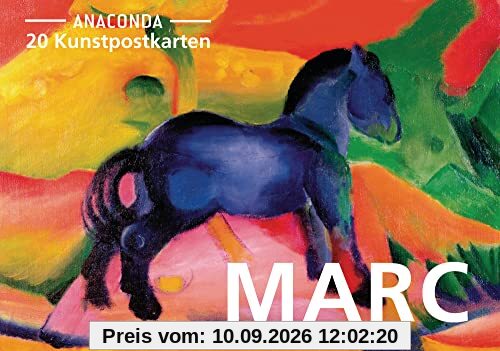 Postkarten-Set Franz Marc: 20 Kunstpostkarten aus hochwertigem Karton. ca. € 0,25 pro Karte