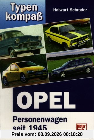 Typenkompaß Opel Personenwagen seit 1945