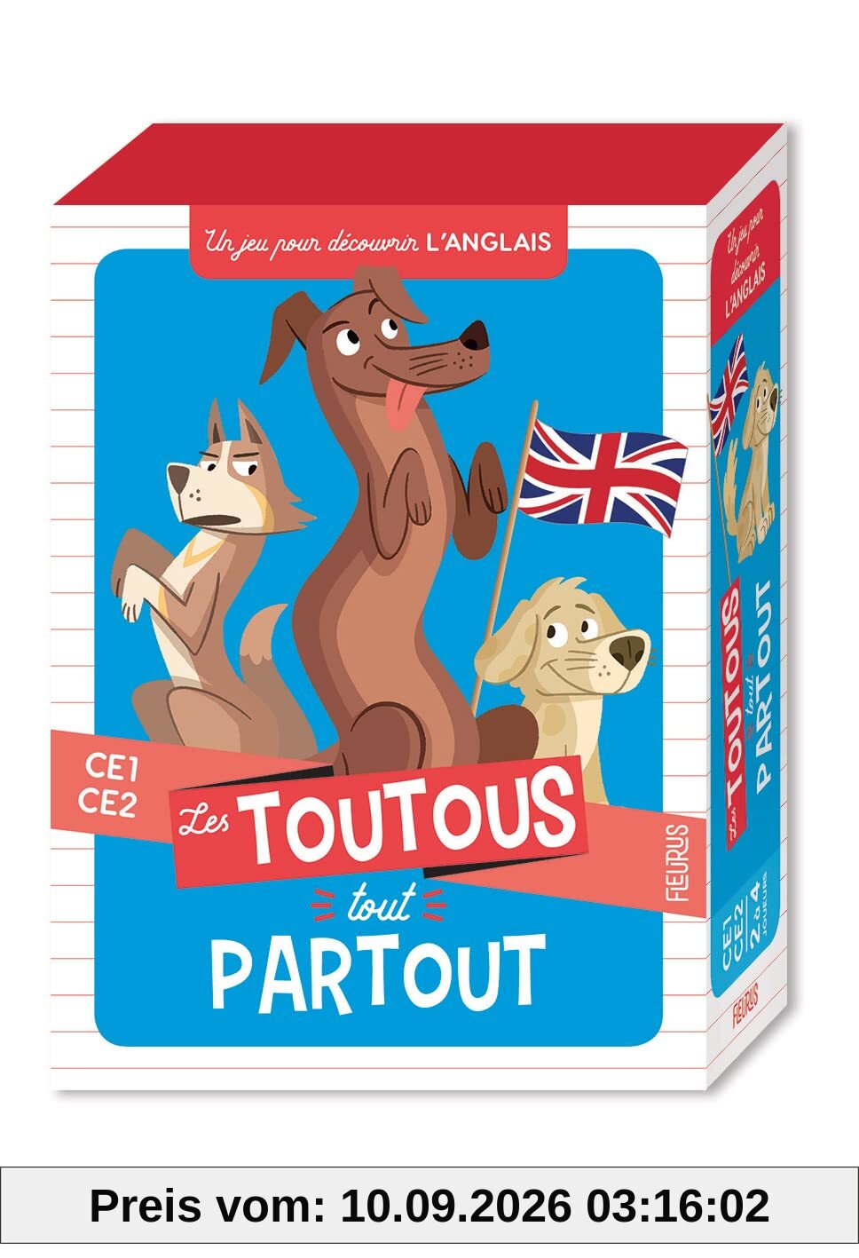 Les toutous tout partout, CE1, CE2 : un jeu pour découvrir l'anglais