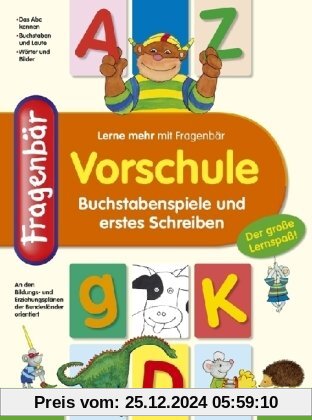 Fragenbär, Vorschule - Buchstabenspiele und erstes Schreiben