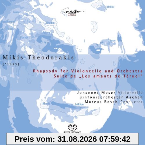 Mikis Theodorakis: Rhapsodie für Violoncello und Orchester / Johannes Moser: Suite aus 'Les amants de Téruel'
