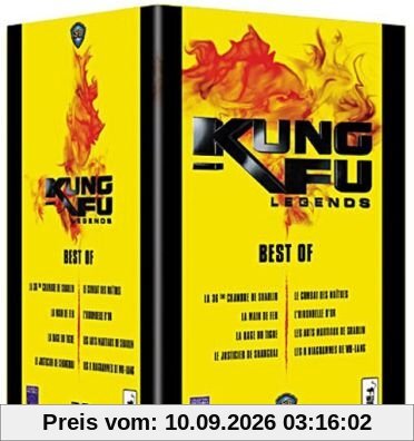 Coffret Kung Fu Legends 8 DVD (La 36 ème Chambre de Shaolin / La Main de Fer / La Rage du Tigre / Le Justicier de Shanghai / Le Combat des Maitres / ... / Les 8 Diagrammes de Wu Lang) [FR Import]