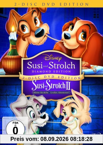 Susi und Strolch (Diamond Edition) / Susi und Strolch II: Kleine Strolche - Großes Abenteuer! [2 DVDs]