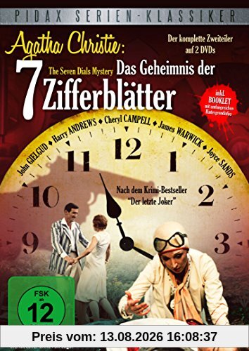Agatha Christie: Das Geheimnis der 7 Zifferblätter (The Seven Dials Mystery) - Der packende Krimi-Zweiteiler nach dem Roman Der letzte Joker (Pidax Serien-Klassiker) [2 DVDs]