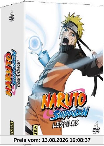Coffret naruto shippuden, les films : un funeste présage ; les liens ; la flamme de la volonté ; lost tower [FR Import]
