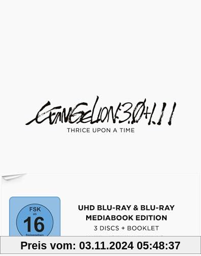 Evangelion: 3.0+1.11 Thrice Upon a Time [4K UHD Blu-ray] (Mediabook Special Edition) + (Blu-ray)