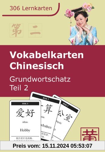 Vokabelkarten Chinesisch: Grundwortschatz, Teil 2