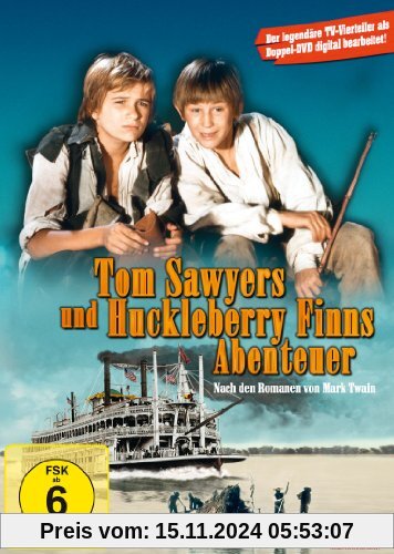 Tom Sawyers und Huckleberry Finns Abenteuer (2 DVDs) - Die legendären TV-Vierteiler