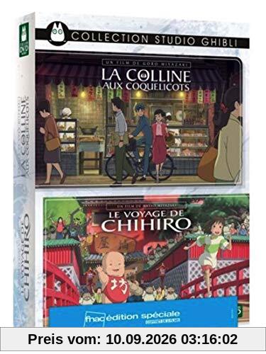 Coffret ghibli 2 films : la colline aux coquelicots ; le voyage de chihiro [FR Import]