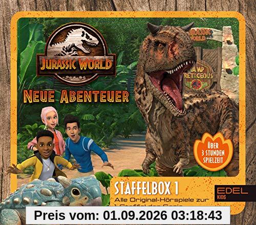 Jurassic World - Neue Abenteuer: Alle Original-Hörspiele zur 1. Staffel (Folge 1 - 8) - [Hörspiel-Staffelbox mit 3 CDs]