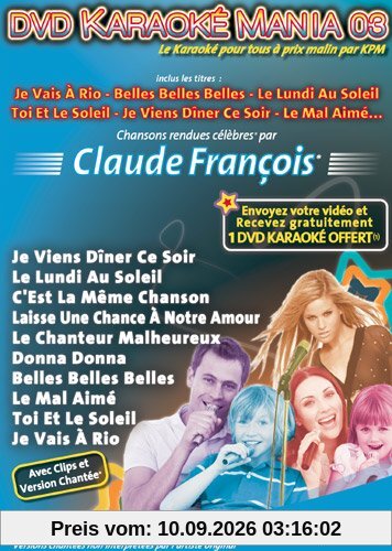 Karaoké Mania Vol. 03 Claude François [DVD-AUDIO]