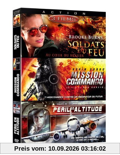 Coffret action 3 : soldats du feu ; mission commando ; péril en altitude [FR Import]