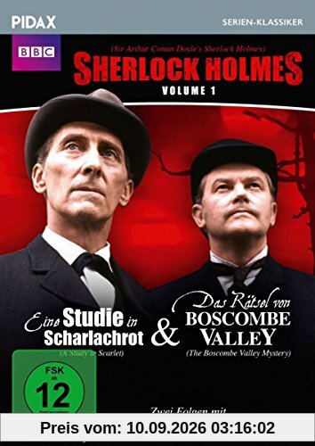 Sherlock Holmes, Vol. 1 (Sir Arthur Conan Doyle's Sherlock Holmes) / 2 Folgen der legendären Krimierie mit Peter Cushing (Pidax Serien-Klassiker)