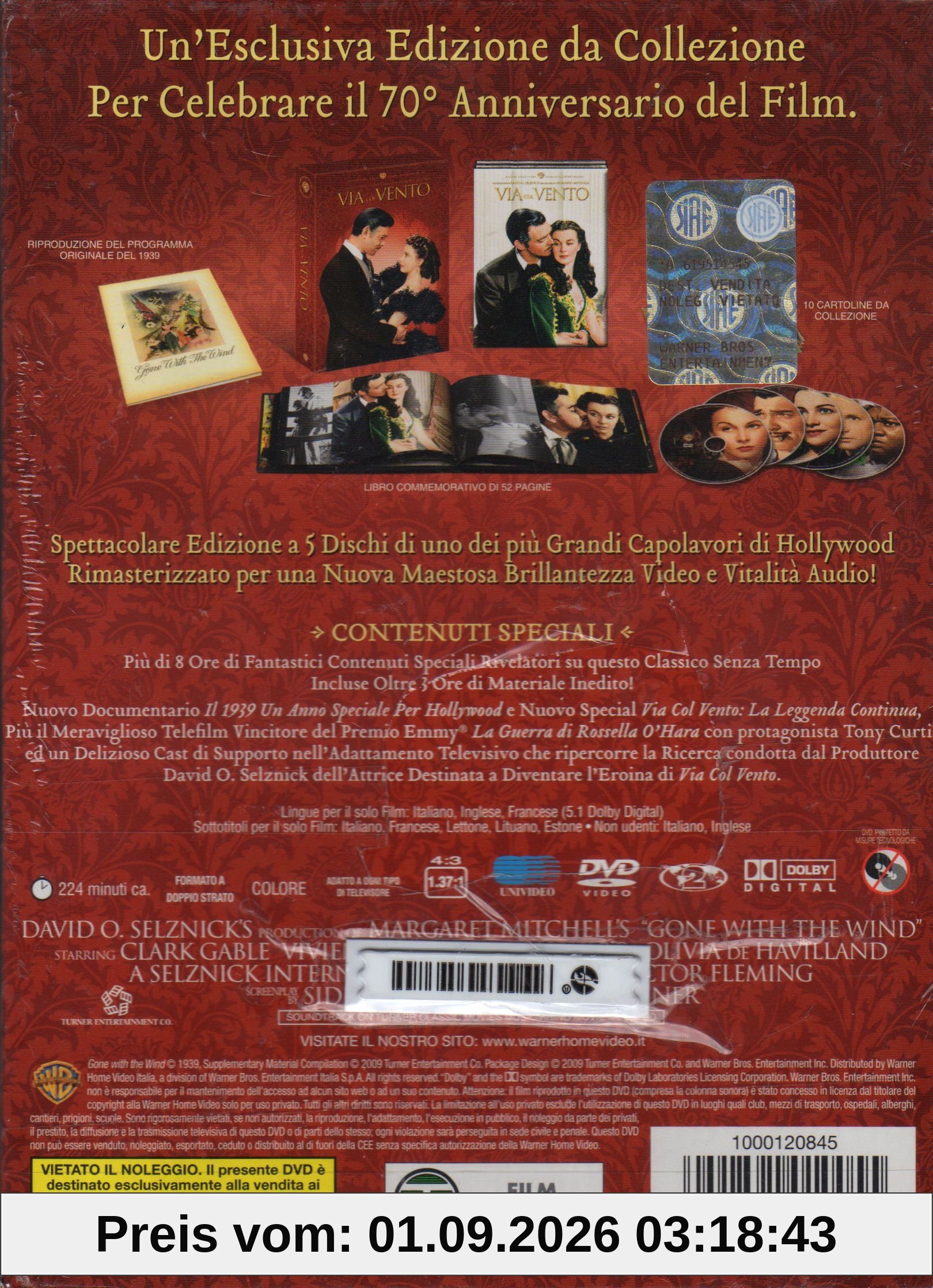 Via col vento (gift pack) [5 DVDs] [IT Import]