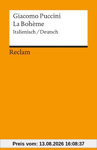 La Bohème: Italienisch/Deutsch: In vier Bildern
