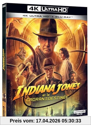 Indiana jones et le cadran de la destinée 4k ultra hd [Blu-ray] [FR Import]