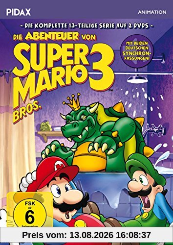 Die Abenteuer von Super Mario Bros. 3 / Die komplette 13-teilige Serie mit dem berühmtesten Videospiel-Duo der Welt (Pidax Animation) [2 DVDs]