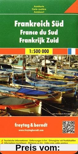 Freytag Berndt Autokarten, Frankreich Süd - Maßstab 1:500.000 (Road Maps)