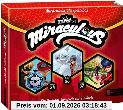 Miraculous - Geschichten von Ladybug & Cat Noir - Die Hörspiel-Box mit den Folgen 35 - 37 - Die Original-Hörspiele zur TV-Serie