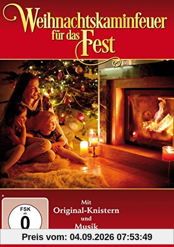 Weihnachtskaminfeuer für das Fest