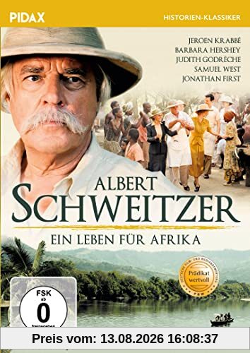 Albert Schweitzer - Ein Leben für Afrika / Bewegende Filmbiografie über das Leben des berühmten Arztes, ausgezeichnet mit dem PRÄDIKAT WERTVOLL (Pidax Historien-Klassiker)