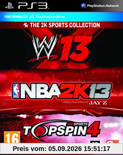 NBA 2K13 + WWE 13 + Top Spin 4