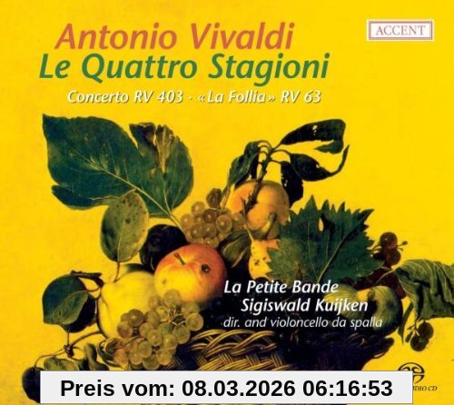 S. Kuijken Antonio Vivaldi, Le Quattro Stagioni / Concerto Rv 403 / Sonata La Follia Rv 63