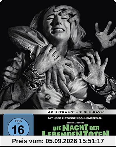 Die Nacht der lebenden Toten - Limited Steelbook Edition (4K Ultra HD + 2 Blu-rays)